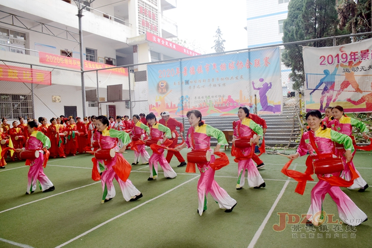 2020年景德镇市老年人腰鼓比赛举行