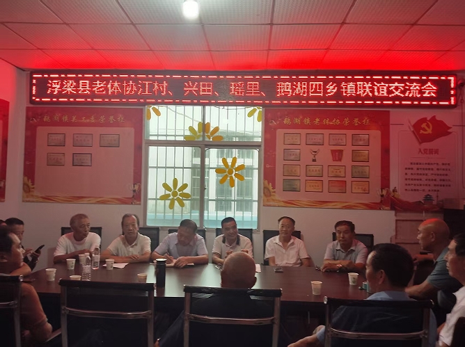 浮梁县老体协乡镇分片活动助推村级建设